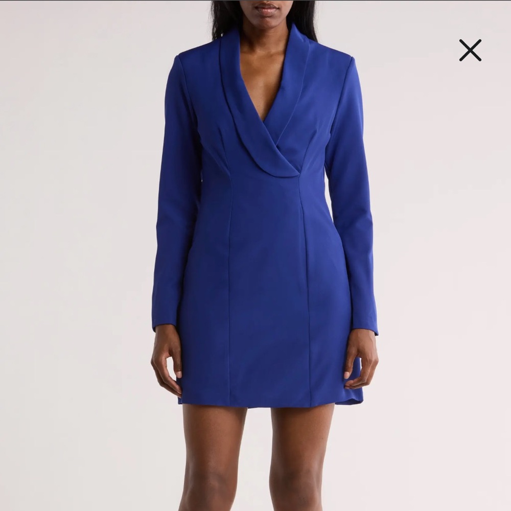 AREA STARS Linda Long Sleeve Blazer Dress
